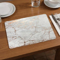 12" X 18" Gold And Silver Abstract Agglomerated cork Placemats