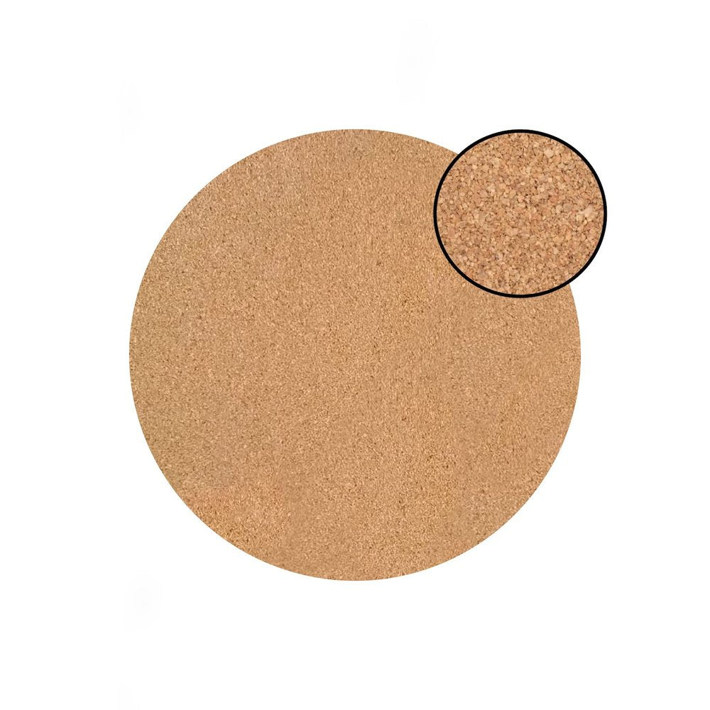15" X 15" Gold Ivory And Gray Abstract Agglomerated cork Round Placemats