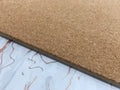 15" X 15" Gold Ivory And Gray Abstract Agglomerated cork Round Placemats