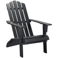 29" Black Heavy Duty Plastic Indoor Outdoor Adirondack Chair