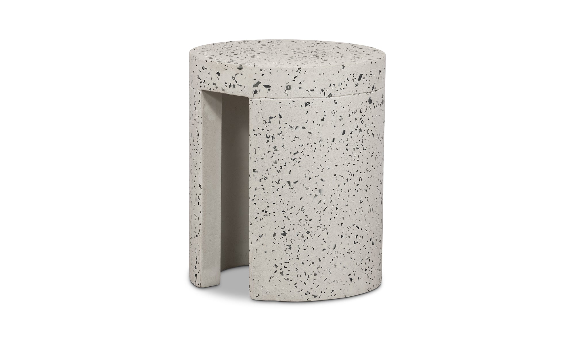 Stylish Lyon Outdoor Stool in Light Grey - Durable & Modern Seat