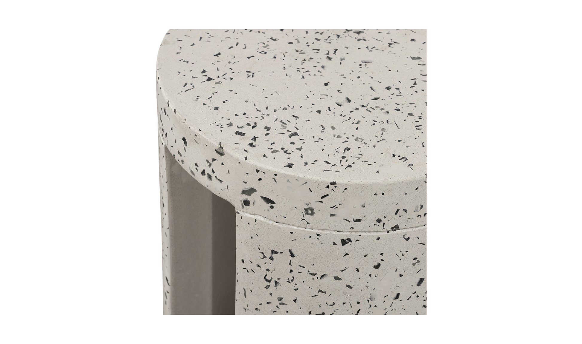 Stylish Lyon Outdoor Stool in Light Grey - Durable & Modern Seat