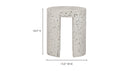 Stylish Lyon Outdoor Stool in Light Grey - Durable & Modern Seat