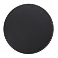 36" Black Round Iron Framed Antiqued Glass Accent Mirror