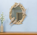 22" Gold Birds and Branches Resin Framed Accent Mirror