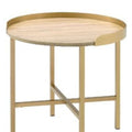 Gold Oak End Table - High-End Furniture