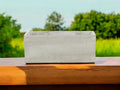 9" Light Gray Cement Indoor Outdoor Rectangular Pot Planter