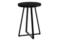 22" Black Round End Table