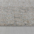 5' X 8' Beige Moroccan Stain Resistant Area Rug