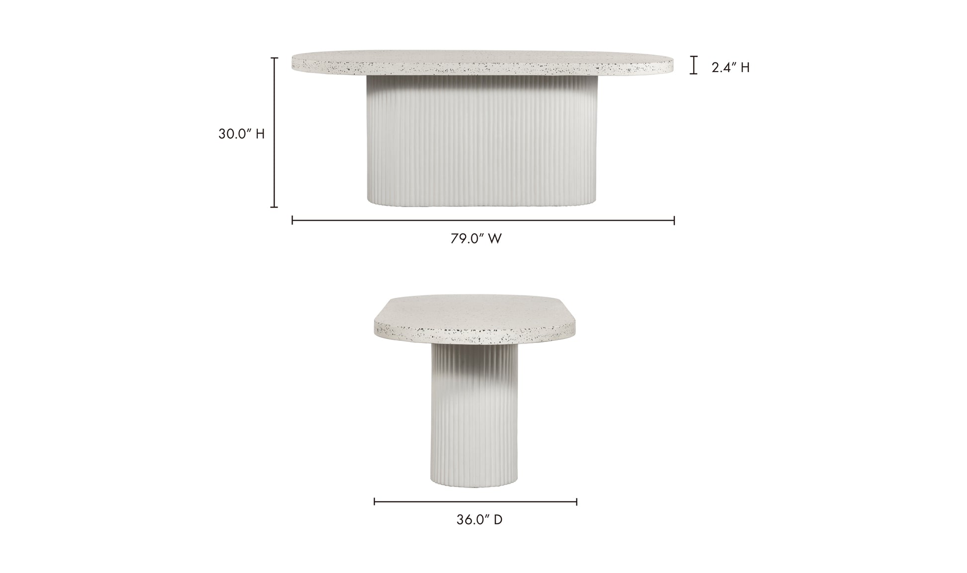 Lyon Light Grey Outdoor Dining Table - Stylish & Durable Design