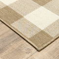 9' X 13' Red And Ivory Geometric Indoor Outdoor Area Rug