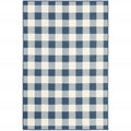 9' X 13' Gray and Ivory Geometric Stain Resistant Indoor Outdoor Area Rug