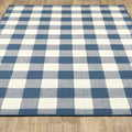 9' X 13' Red And Ivory Geometric Indoor Outdoor Area Rug