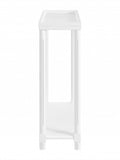 Set Of Two 24" White Wood Rectangular End Tables With Shelf