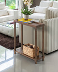 Luxury End Tables - Brown Wood Set