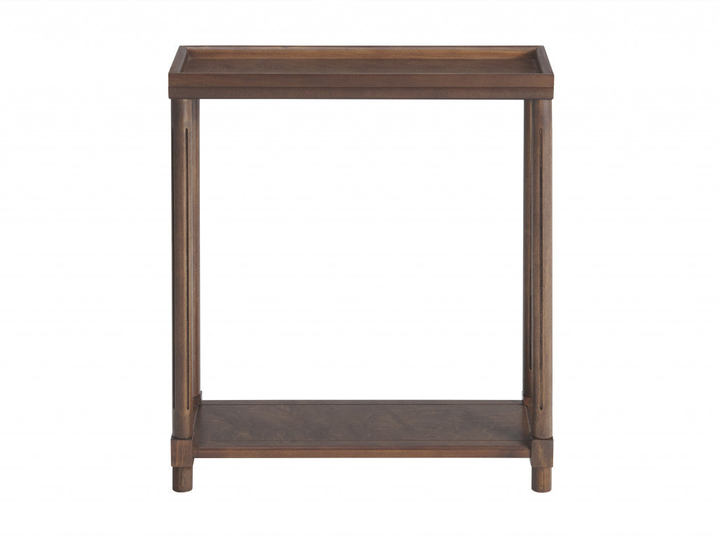 Luxury End Tables - Brown Wood Set