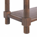 Luxury End Tables - Brown Wood Set