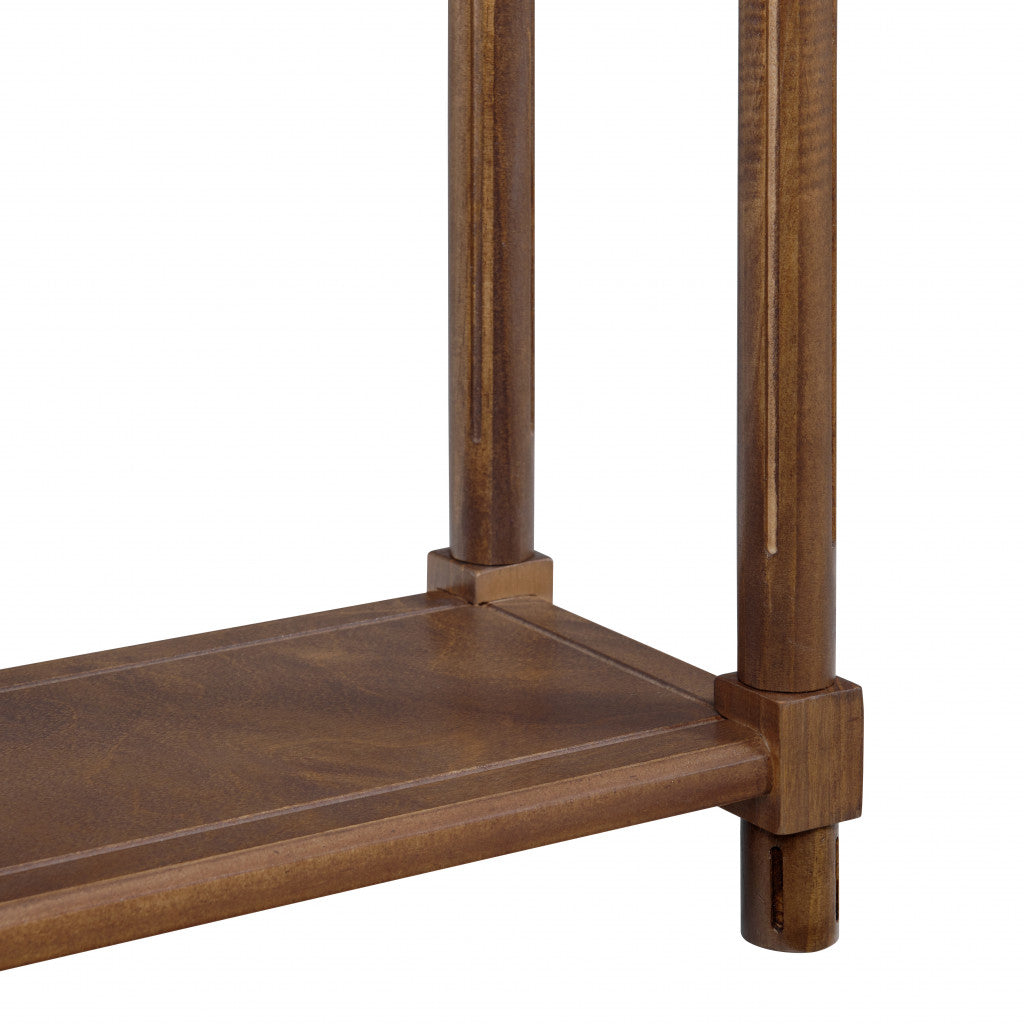 Luxury End Tables - Brown Wood Set