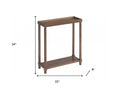 Luxury End Tables - Brown Wood Set