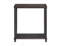 Set of Two 24" Espresso Solid Wood End Tables With Shelf