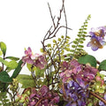 22" Purple Artificial Summer Hydrangea Wreath