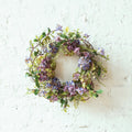 22" Purple Artificial Summer Hydrangea Wreath
