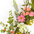 27" Pink and Green Spring Berry Artificial Wreath