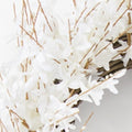 25" White Mixed Assortment Artificial Wreath