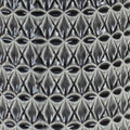 15" Gray Geometric Cylinder Terracotta Table Vase