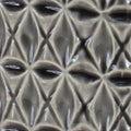 10" Gray Geometric Bud Terracotta Table Vase