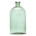 12" Green Bud Glass Table Vase