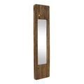 40" Brown Wood Framed Accent Mirror