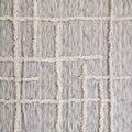 60" X 50" Gray Woven Cotton Striped Throw Blanket with Fringe