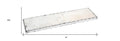 18" White Rectangular Marble Vanity Tray