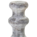 Set of Four White Washed Resin Tabletop Candle Sticks