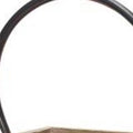 13" Natural Distressed Wood And Glass Centerpiece Lantern Candle Holder