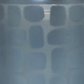 Set of Two Navy Blue Abstract Glass Tabletop Tealight Candle Holders