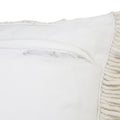 24" X 24" White Zippered Tropical Indoor Outdoor Throw Pillow