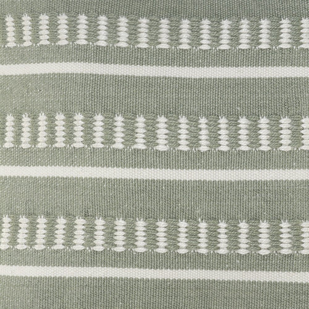 24" X 24" Green Zippered Coastal Indoor Outdoor Throw Pillow