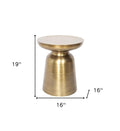 Gold Iron End Table - 19