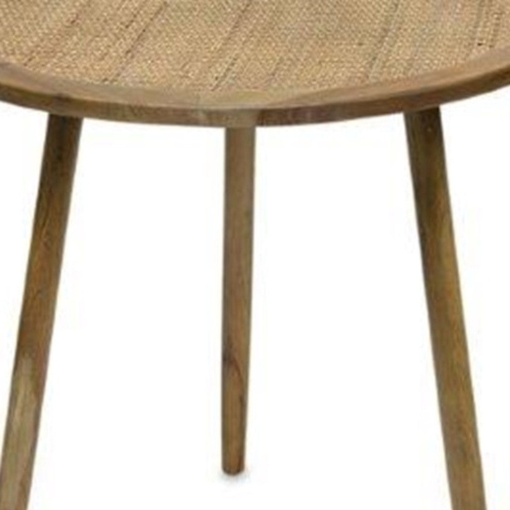 Brown Round End Tables - Set of 3