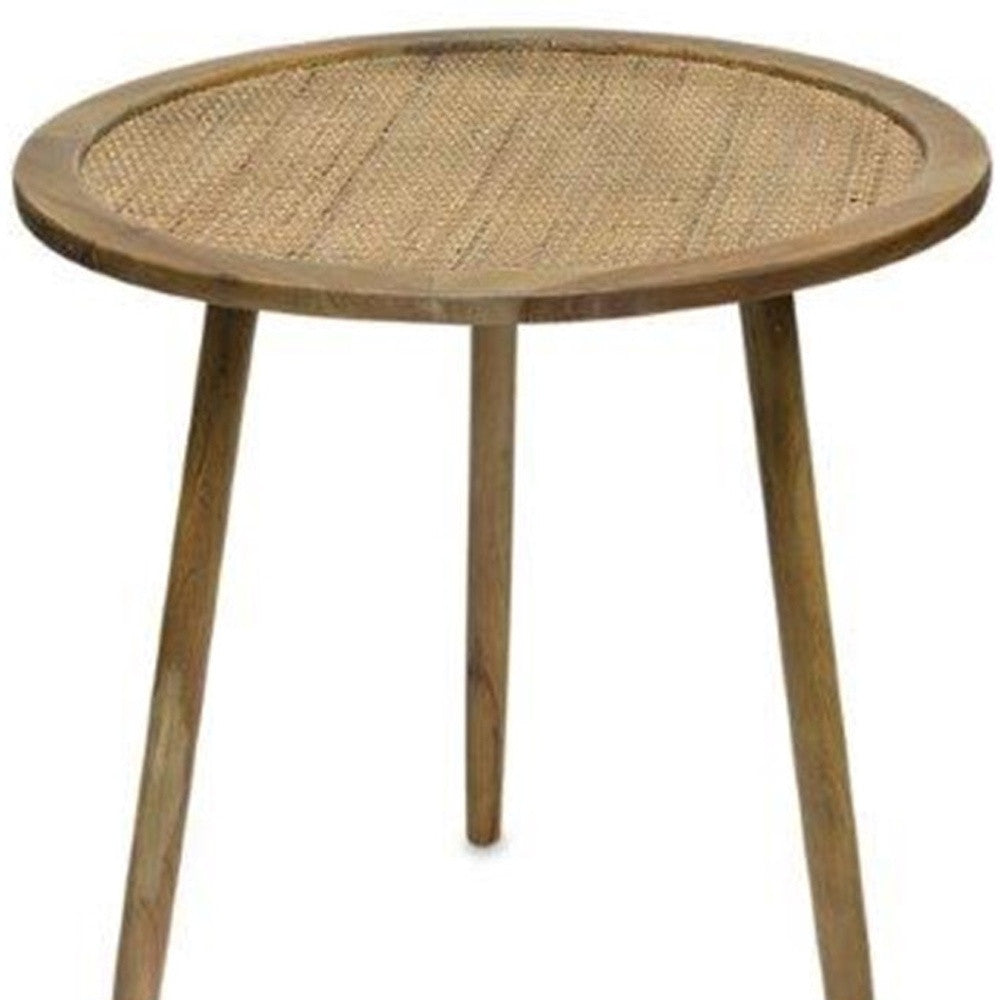 Brown Round End Tables - Set of 3