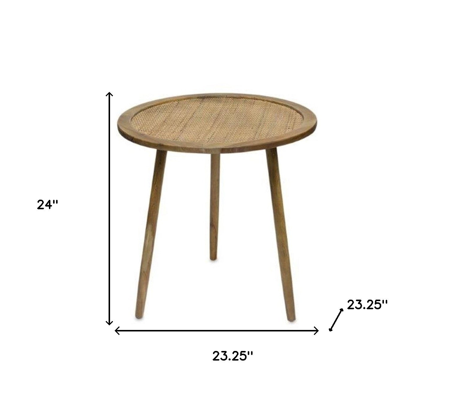 Brown Round End Tables - Set of 3