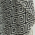 50" X 60" Black And White Cotton Chevron Throw Blanket with Tassels