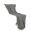 50" X 60" Black And White Cotton Chevron Throw Blanket with Tassels