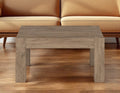 34" Gray Square Coffee Table