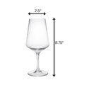 Set of Four Clear Tritan Plastic Stemmed All Purpose Wine Glass
