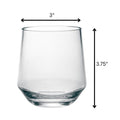Set of Four Clear Tritan Plastic Stemmed All Purpose Wine Glass