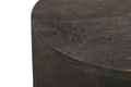 18" Wood Brown Solid Wood Round End Table