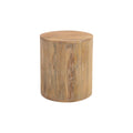 18" Natural Solid Wood Round End Table